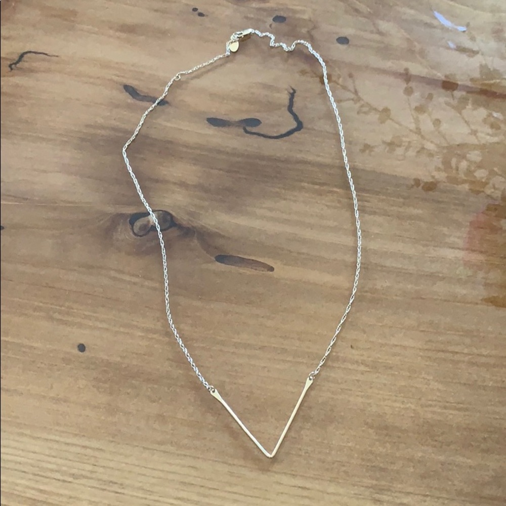 LAYERING PHYLLIS + ROSIE V Bar Necklace